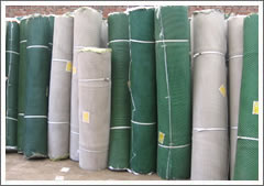 Debris Safety Net Packed in Rolls