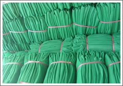 Scaffolding Net Packed in Bundles